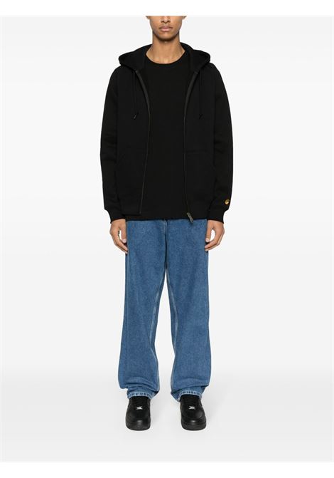 giacca chase con cappuccio uomo nero CARHARTT WIP | I03366400F.XX